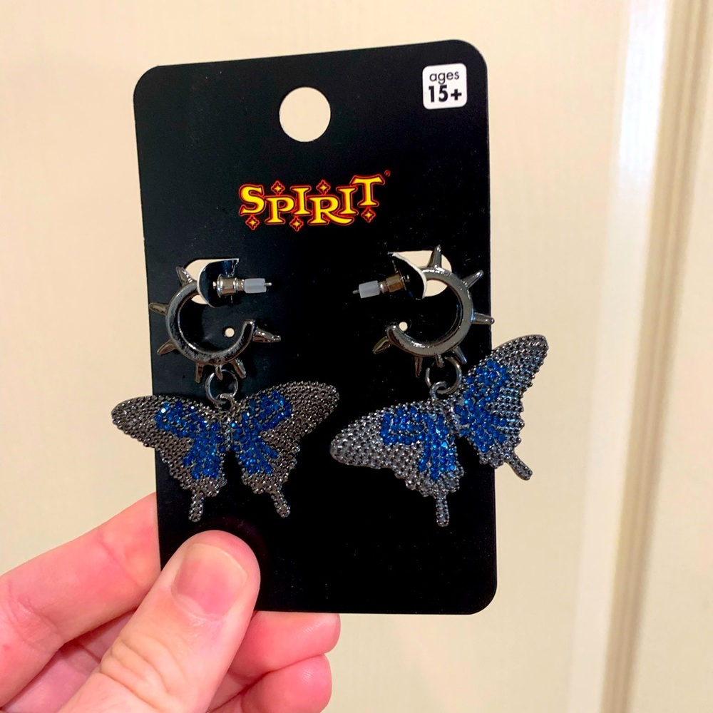 Butterfly Spike Earrings